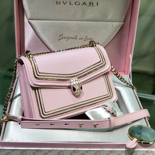 Bulgari Love Large Serpenti Forever Flap Bag with Serpenti bracelet gift set