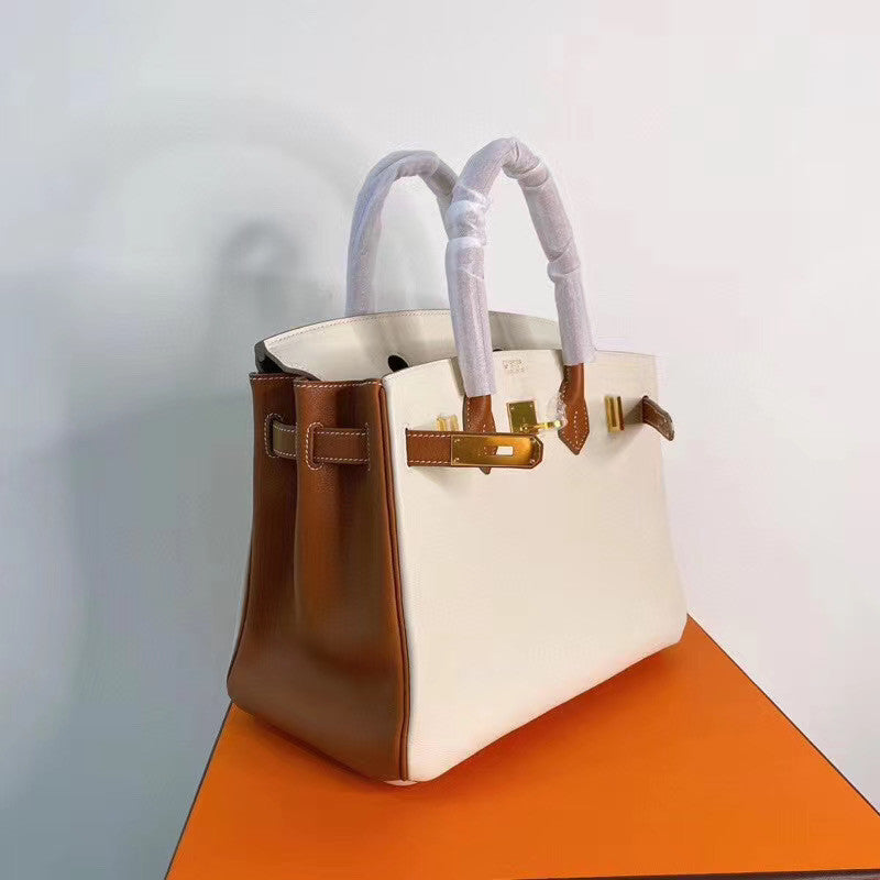 Hermes Bi-coloured Birkin 25cm Swift Gold Hardware