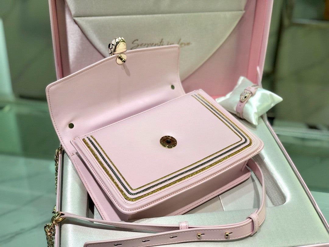Bulgari Love Large Serpenti Forever Flap Bag with Serpenti bracelet gift set