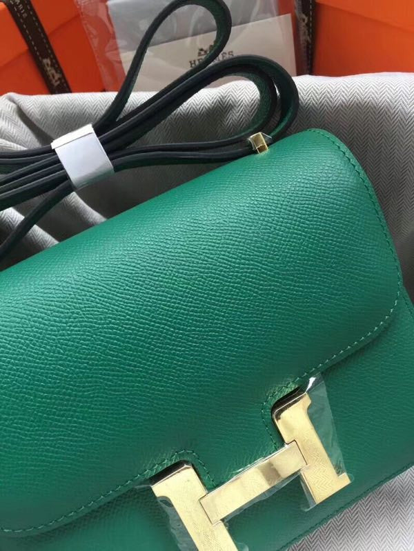 Hermes Z6 Malachite Constance Epsom leather 18cm Gold Hardware