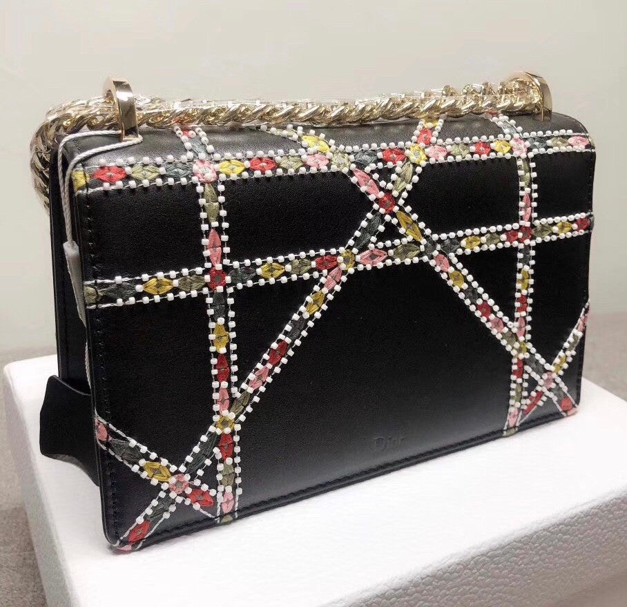 Christian Dior DIORAMA EMBROIDERED BAG SS2019