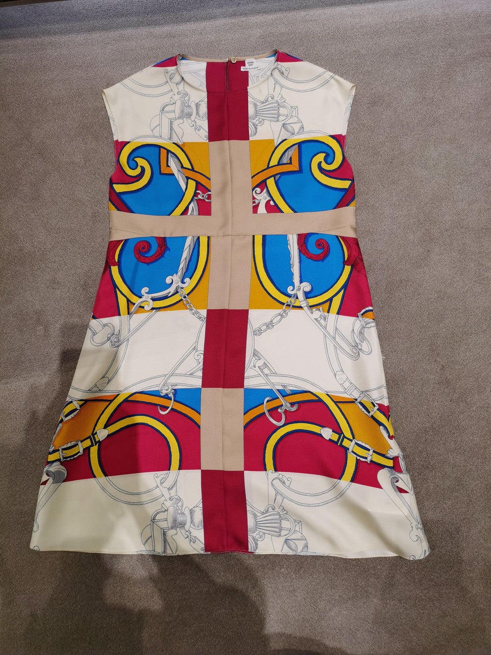 Hermes "L'Instruction du Roy Zoom" flared dress
