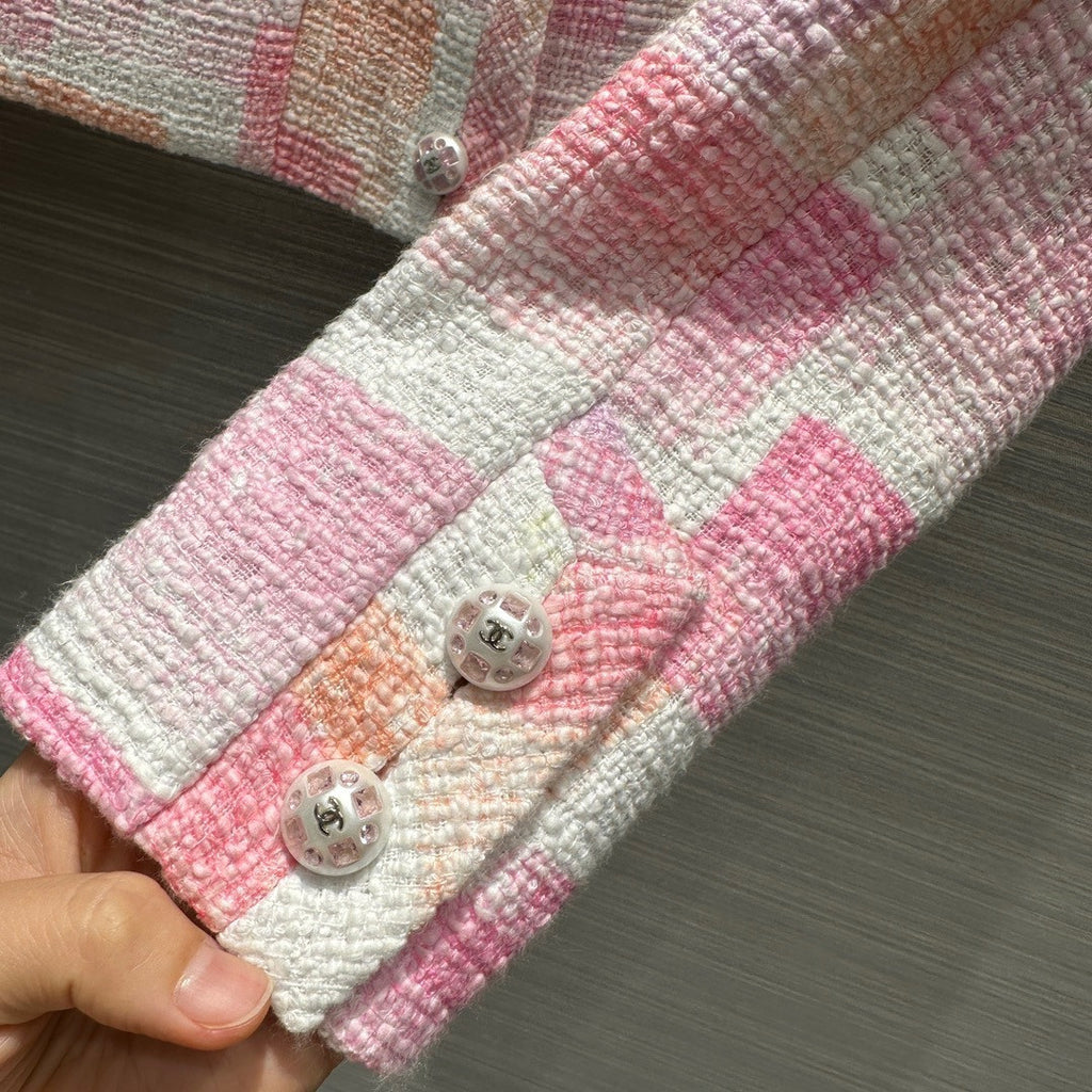Chanel Painted Cotton Tweed Jacket 2023