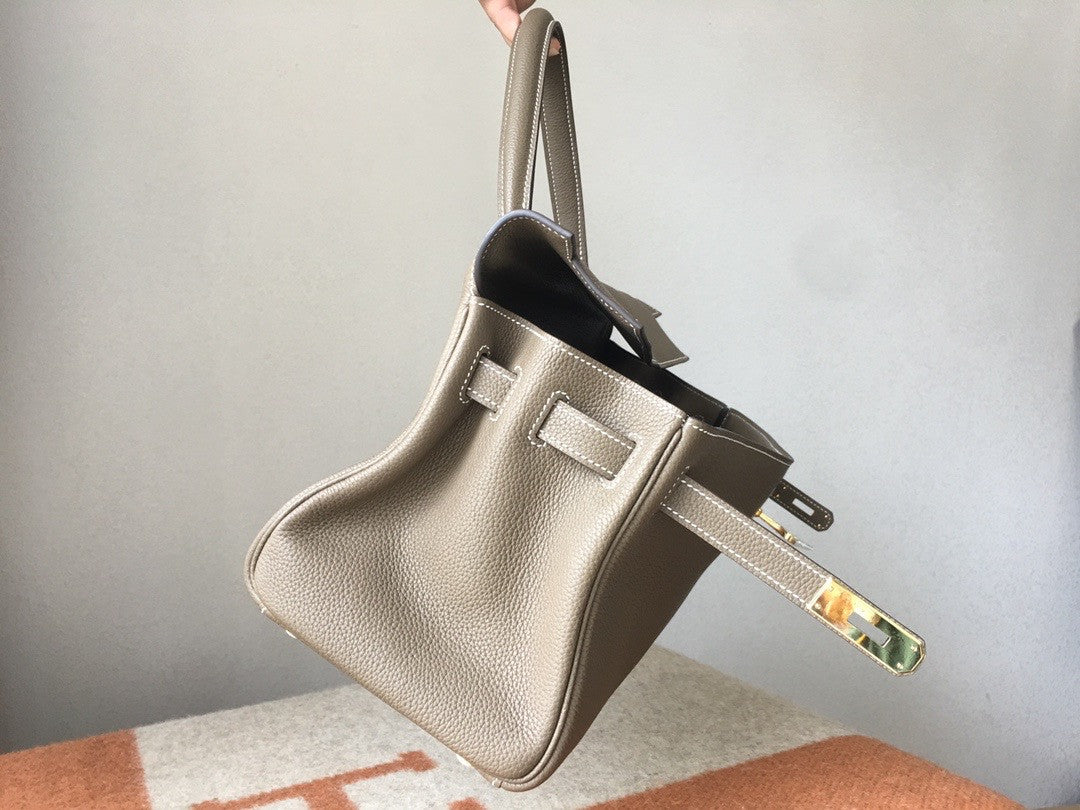 HERMÈS  Shoulder Kelly CK18 Gris tourterelle