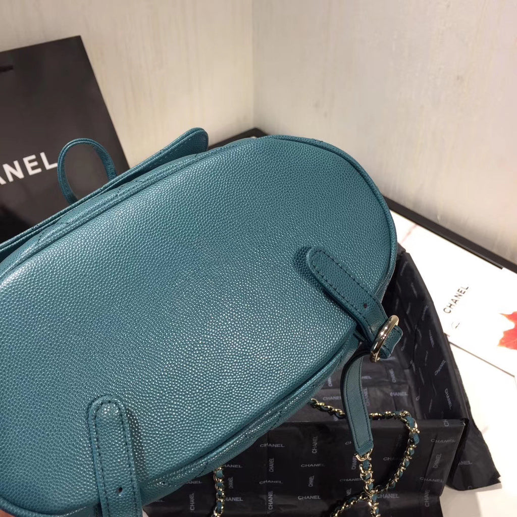Chanel DUMA LEATHER BACKPACK BLUE