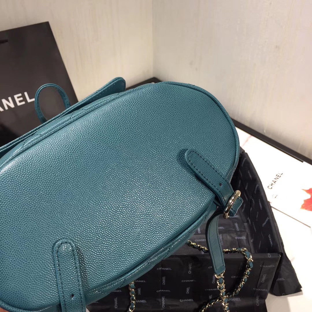 Chanel DUMA LEATHER BACKPACK BLUE