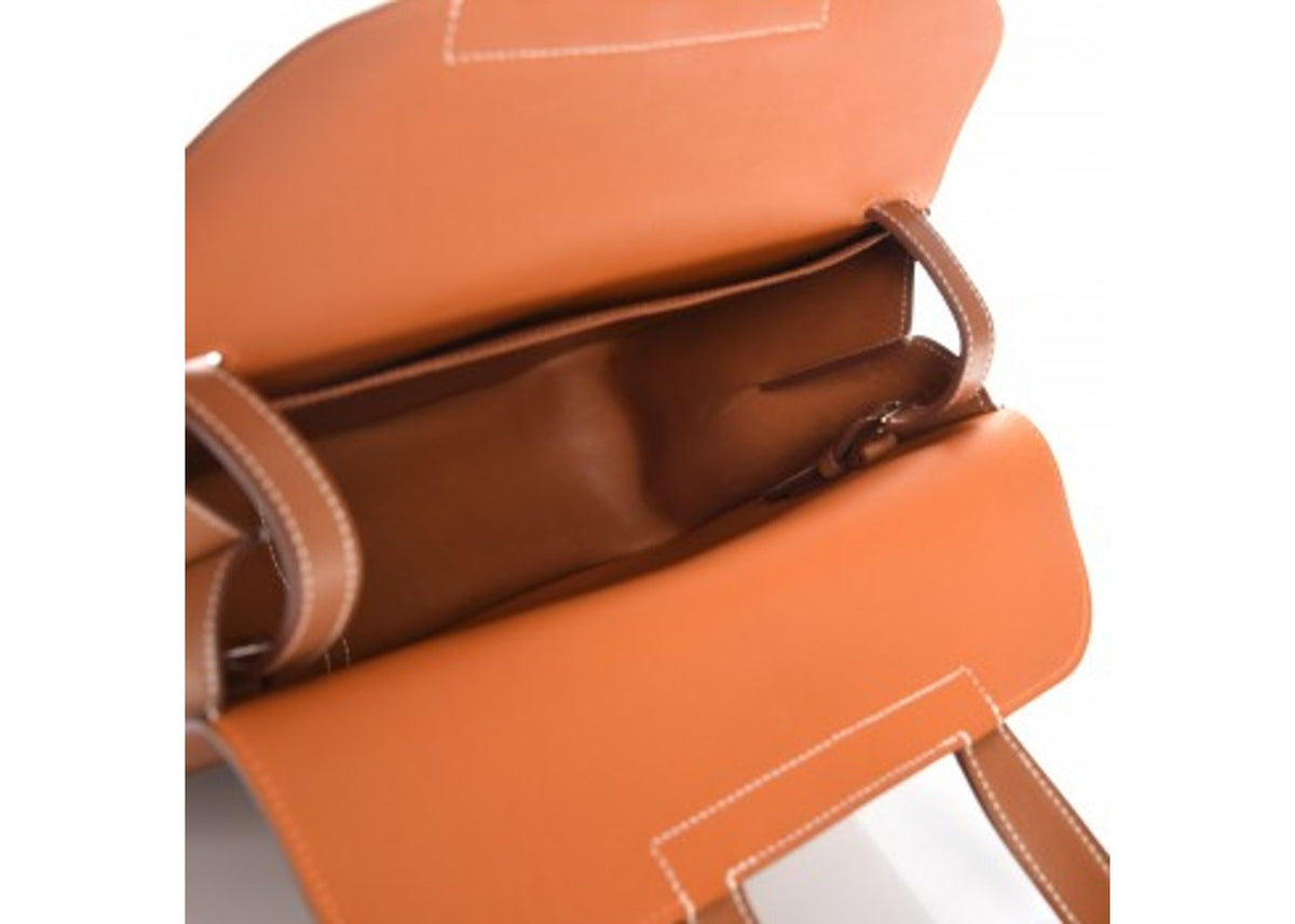 HERMES Barenia Halzan 31 Fauve Potiron