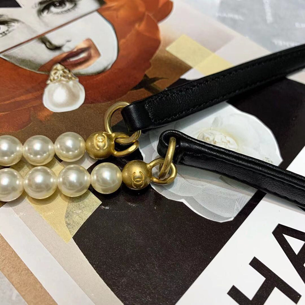 Chanel small pearl hobo bag