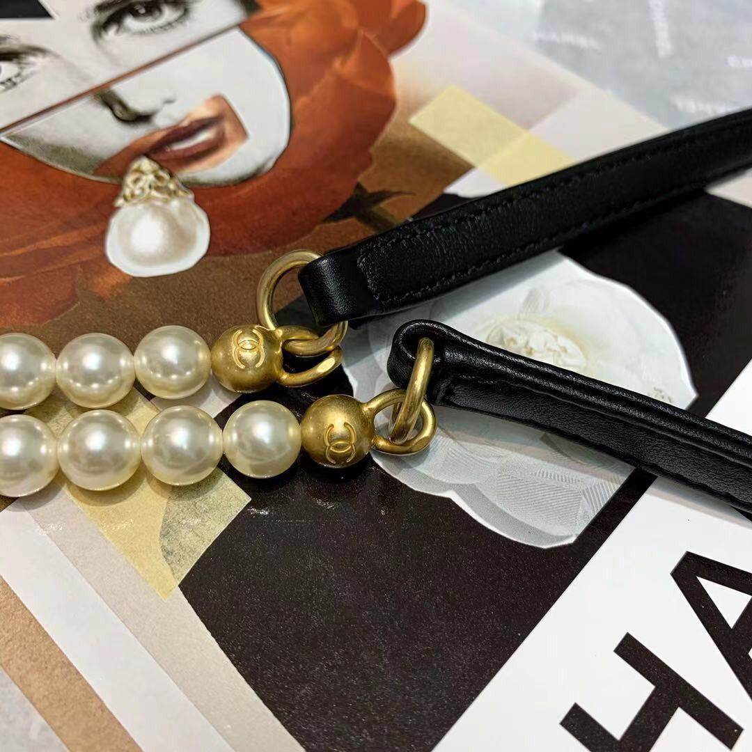 Chanel small pearl hobo bag