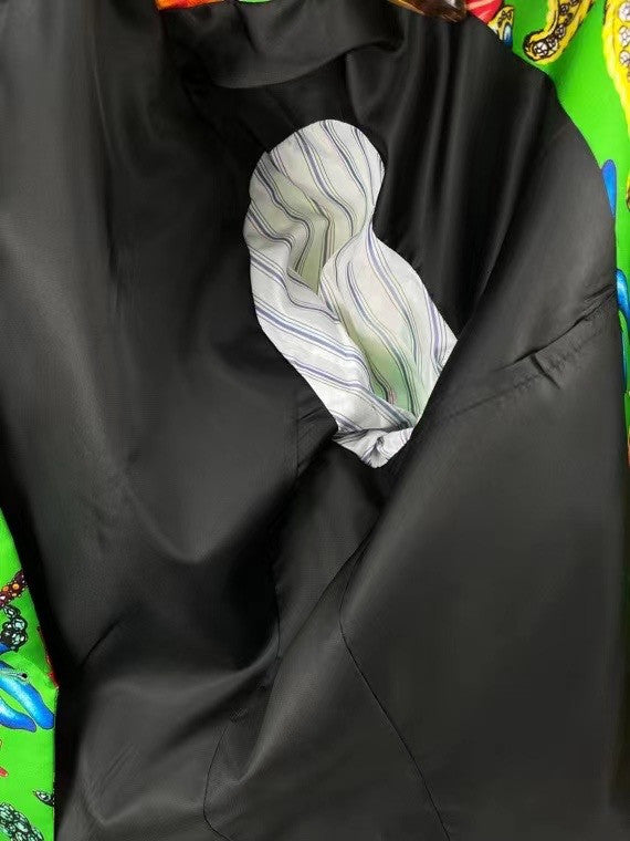 Versace TRÉSOR DE LA MER PRINT SILK BLAZER