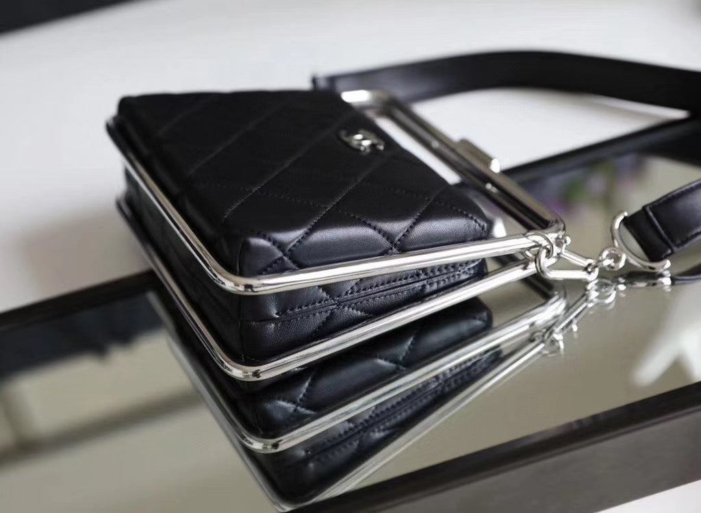 Chanel Lambskin Black Clutch