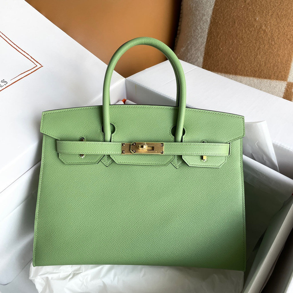 Hermès Vert Criquet Birkin 30 cm Epsom Leather Gold Hardware