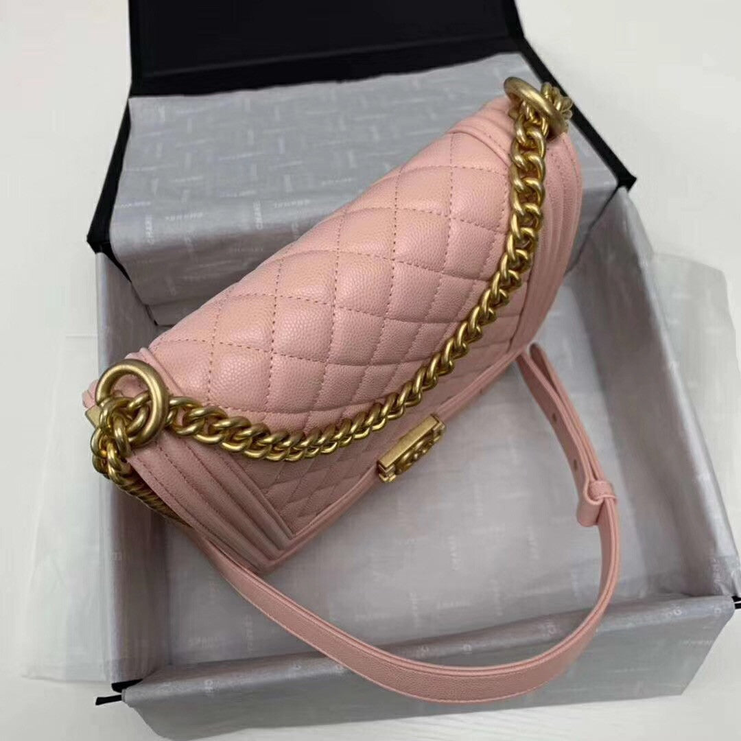 Chanel Large BOY CHANEL Handbag AS0132 Pink