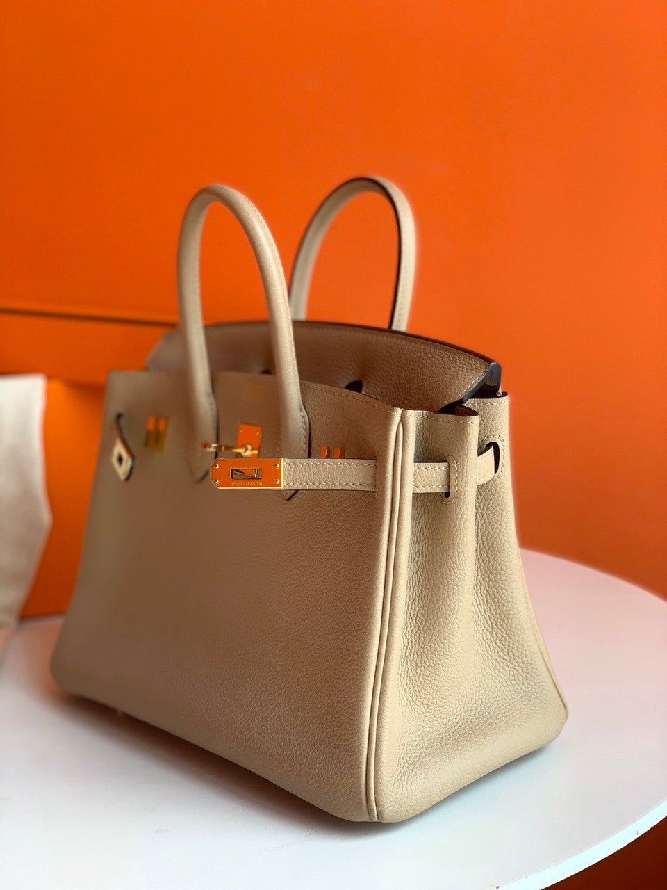 Hermes S2 Trench Birkin 25 cm Togo Gold Hardware