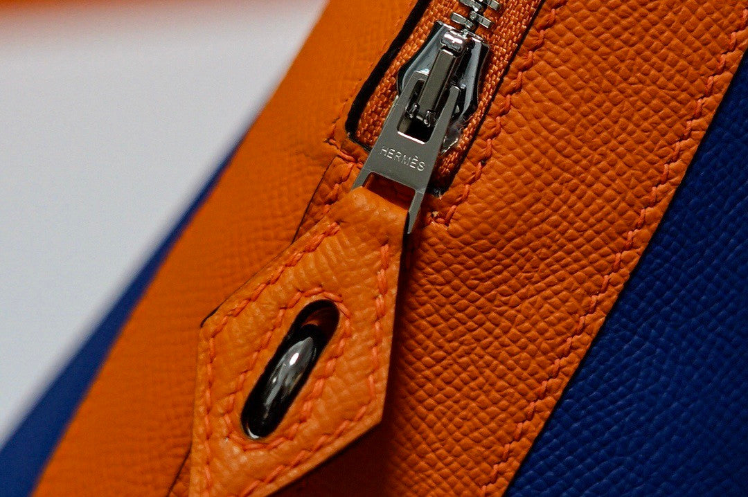Hermès Bolide 1923-30 Rainbow "Sunset" Epsom Palladium Hardware