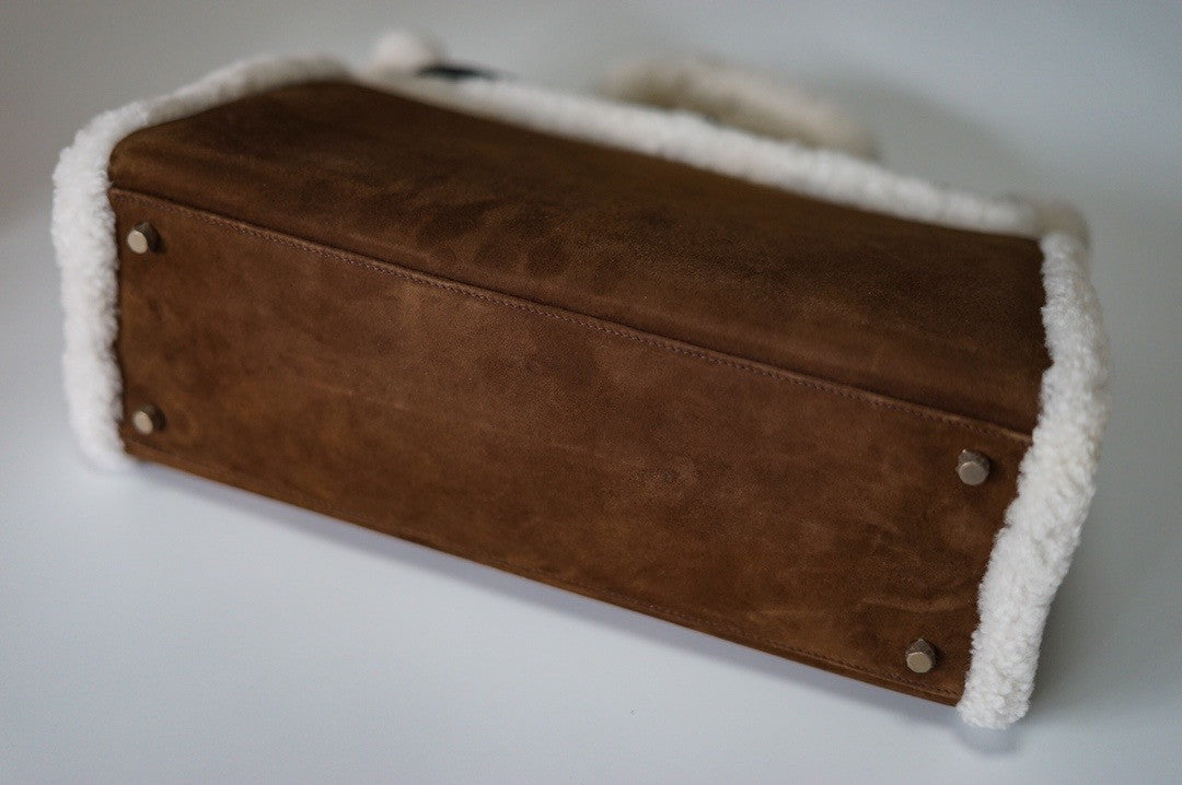 [Exclusive] Hermès Kelly 35 Limited Edition Teddy Shearling Bag