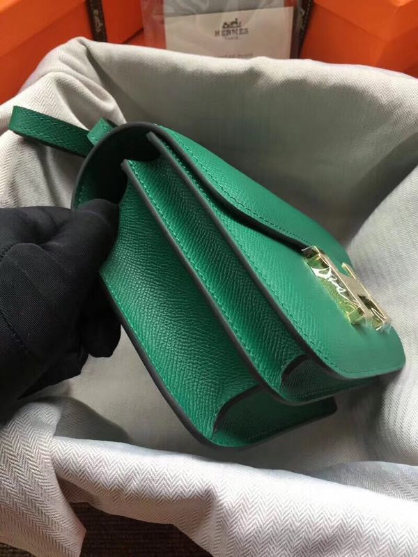 Hermes Z6 Malachite Constance Epsom leather 18cm Gold Hardware