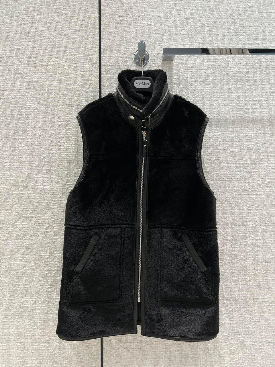 Hermès Reversible long leather vest