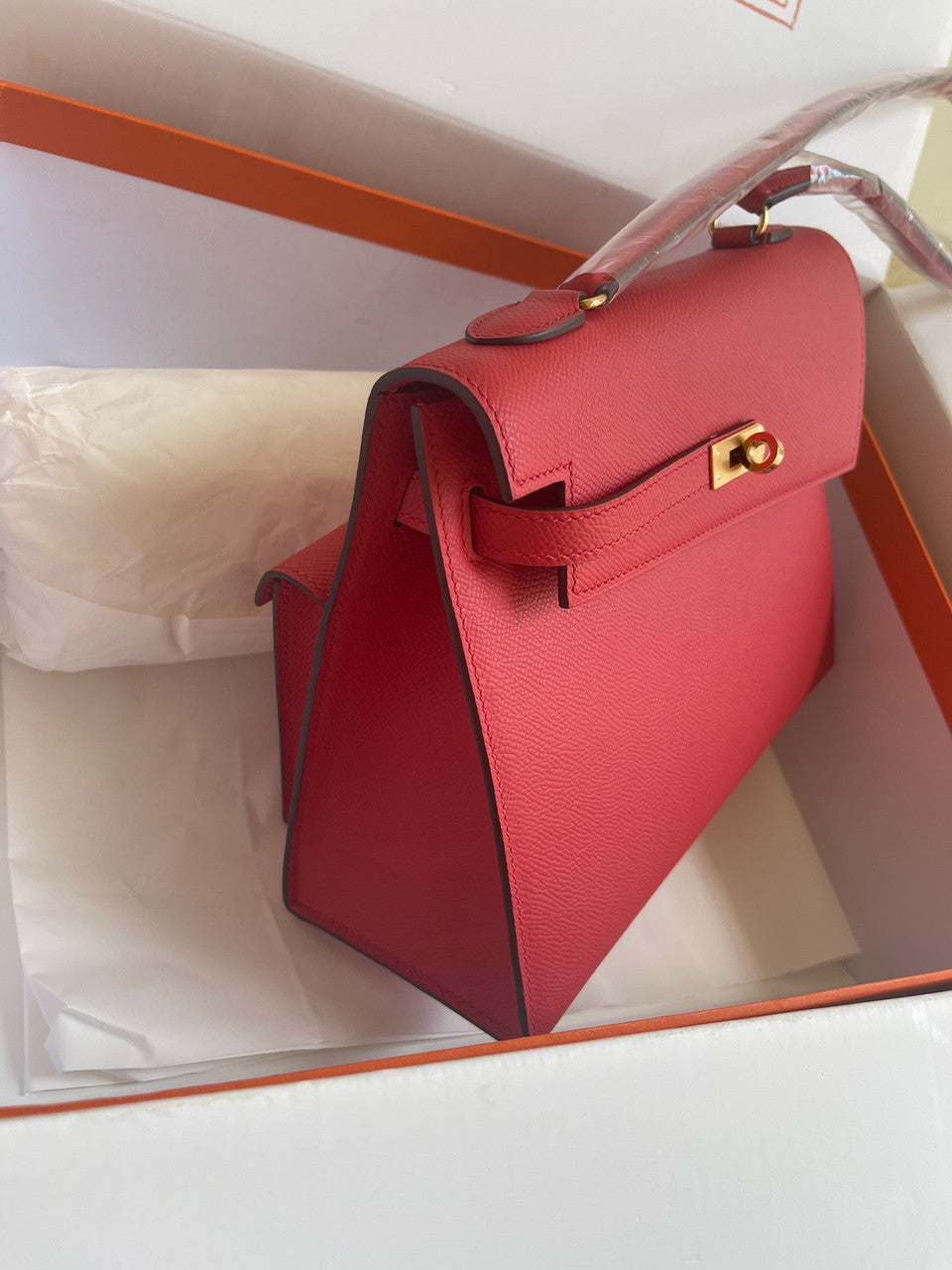 Hermes Kelly Sellier 20 en Desordre Red