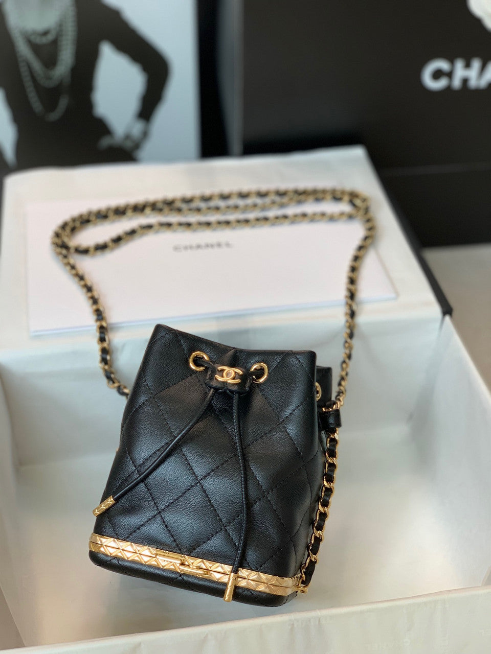 Chanel SMALL BUCKET WITH CHAIN