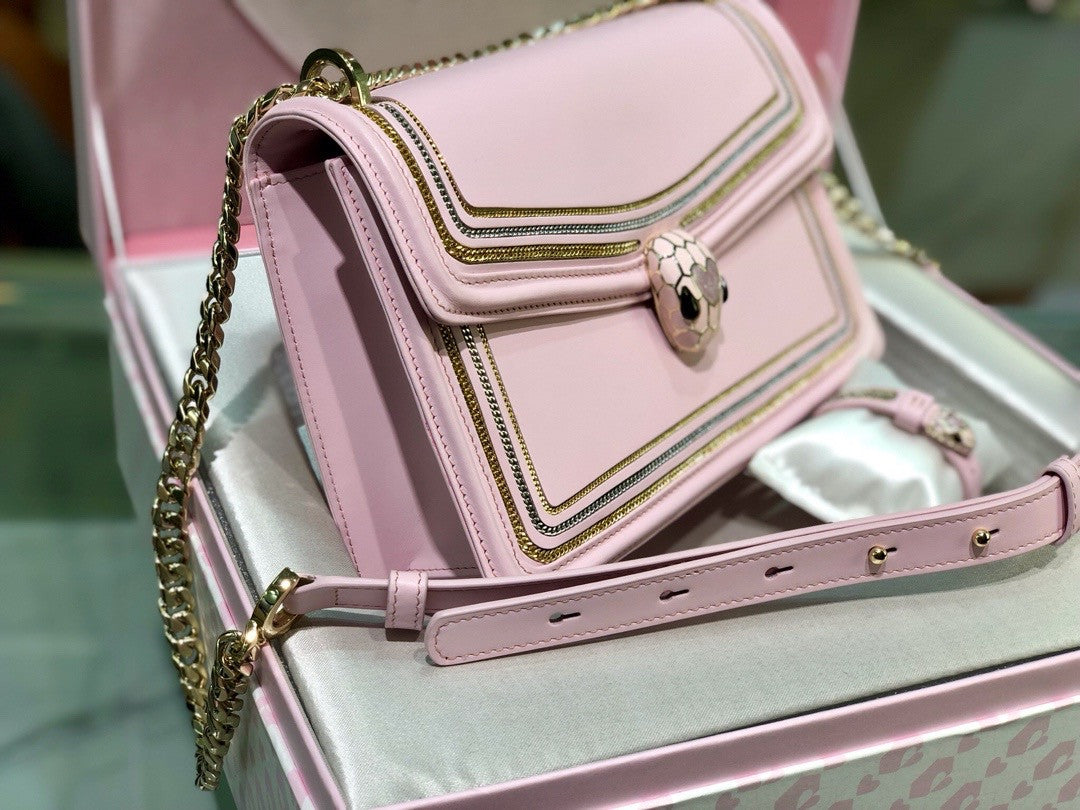 Bulgari Love Large Serpenti Forever Flap Bag with Serpenti bracelet gift set