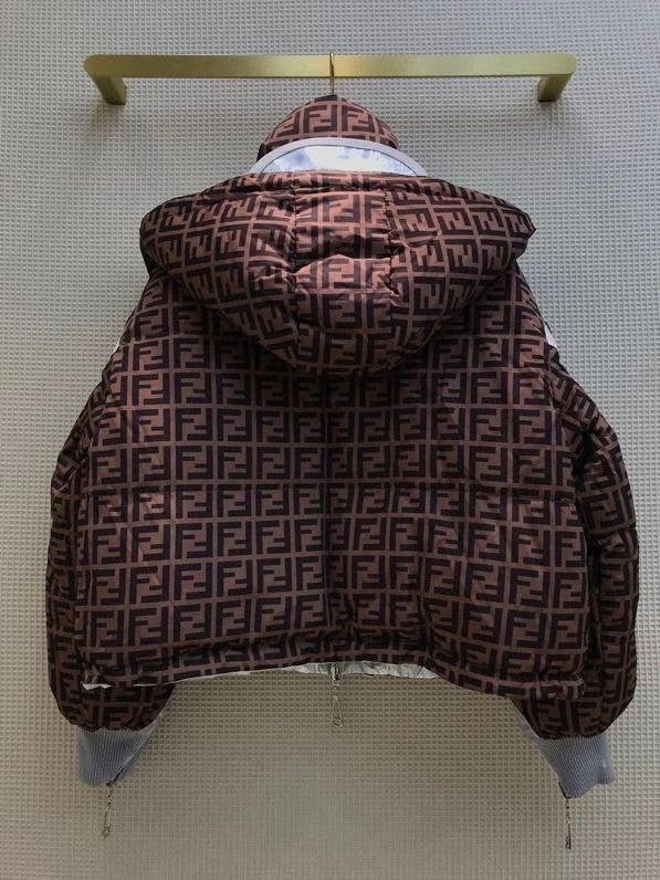 Fendi Doble-Sided JACKET Black nylon down jacket