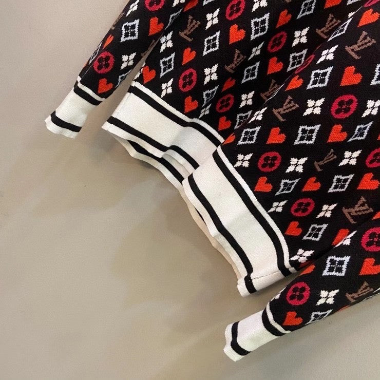 Louis Vuitton 1A8M31  GAME ON STRIPED HEM JACQUARD KNIT PULLOVER