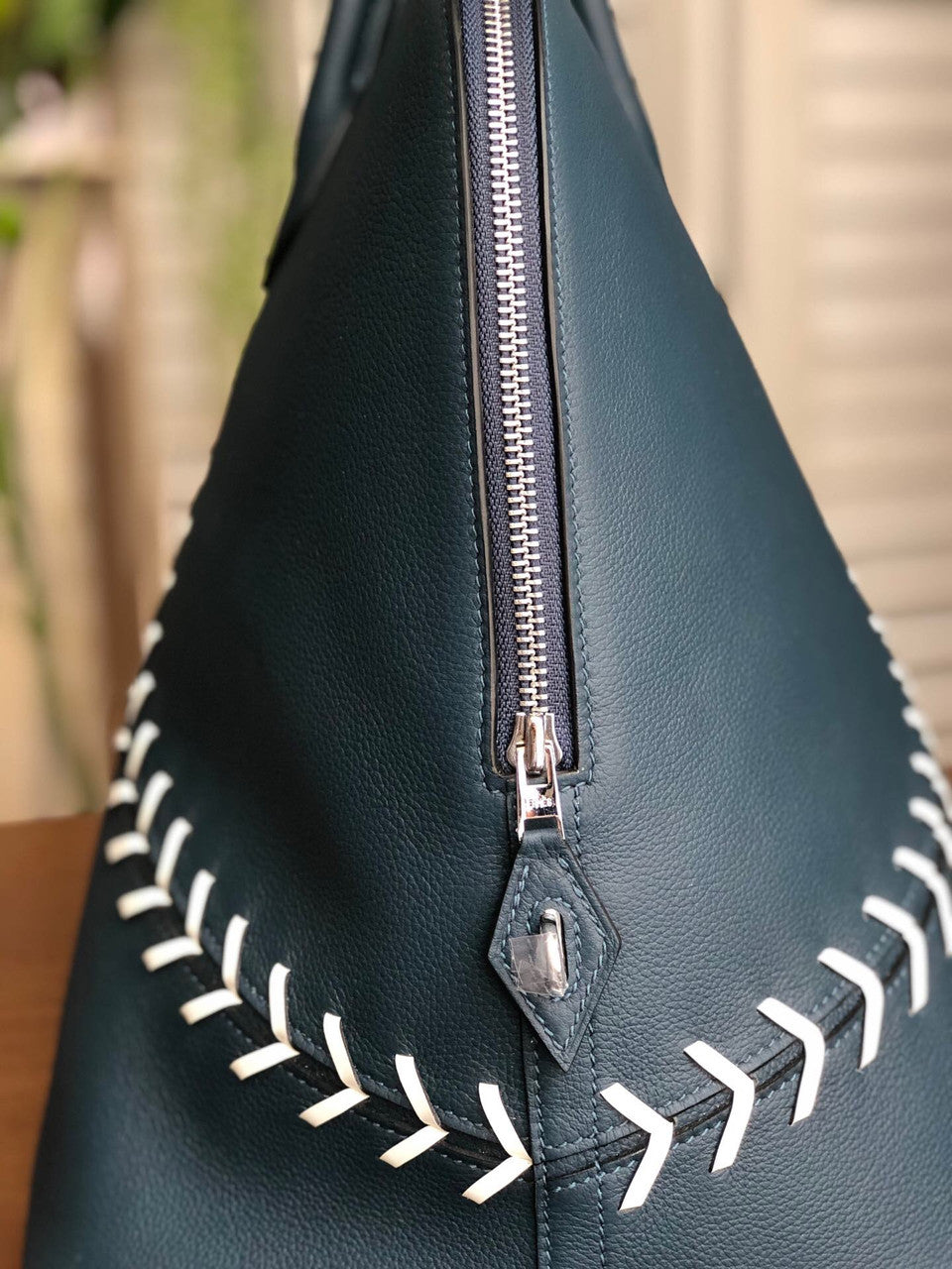 Hermes 1923 Bleu de Malte Evercolor Baseball Bolide 45cm