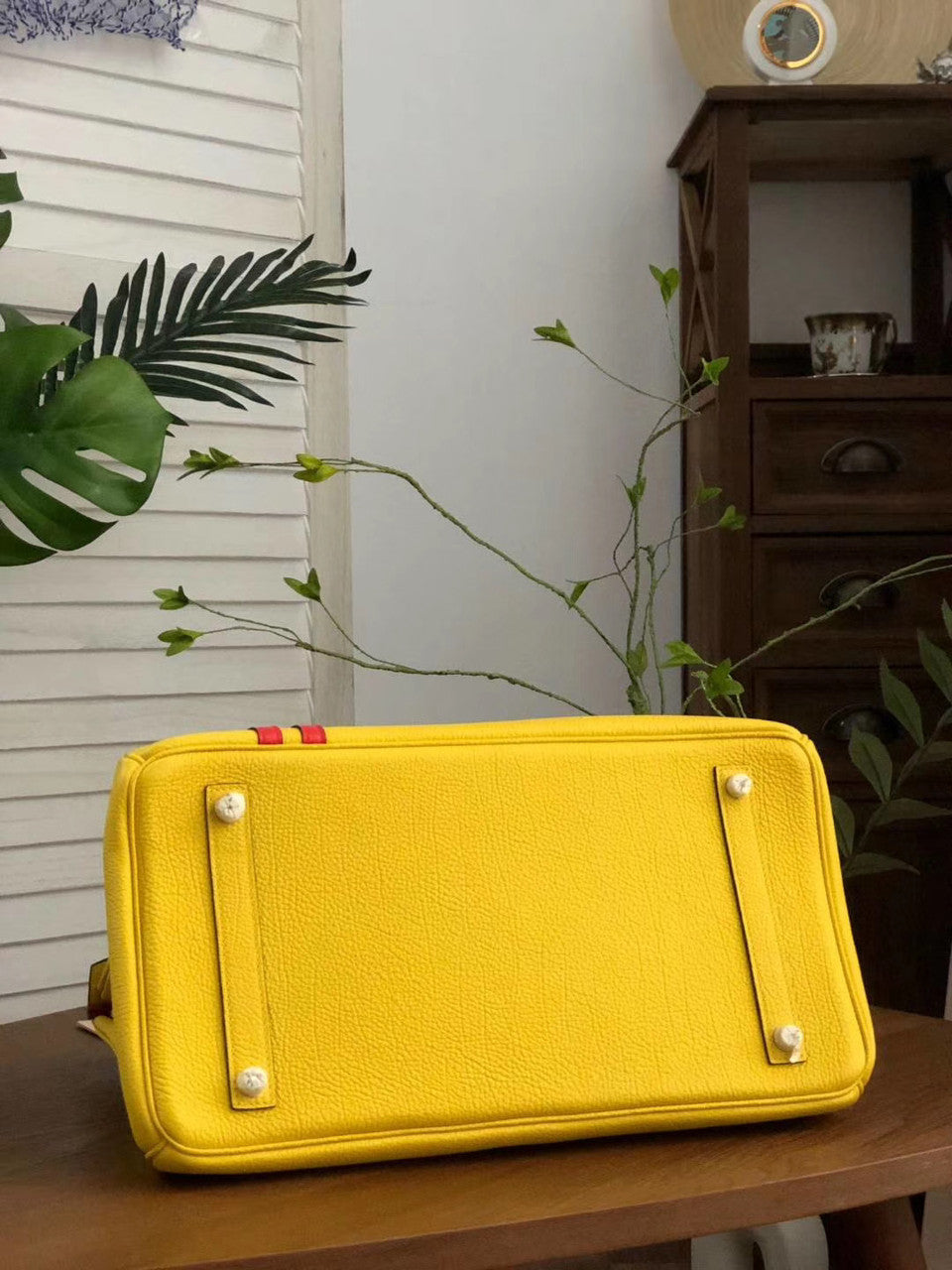 HERMÈS  LIMITED EDITION OFFICIER BIRKIN 35 SOLEIL TOGO HANDBAG