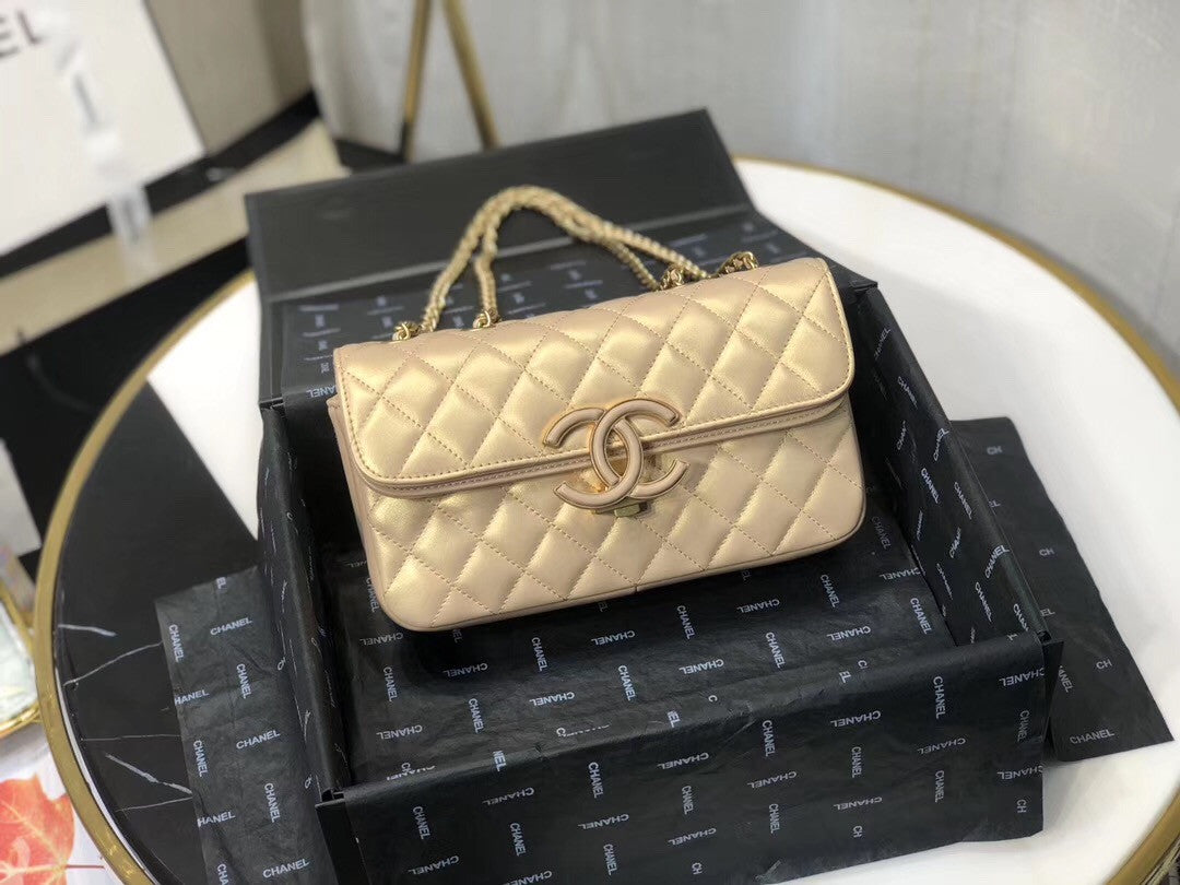 Chanel Small Flap Bag A57275 Gold