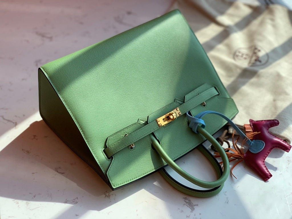 Hermes 3I Vert Criquet Birkin 25 cm Epsom Gold Hardware