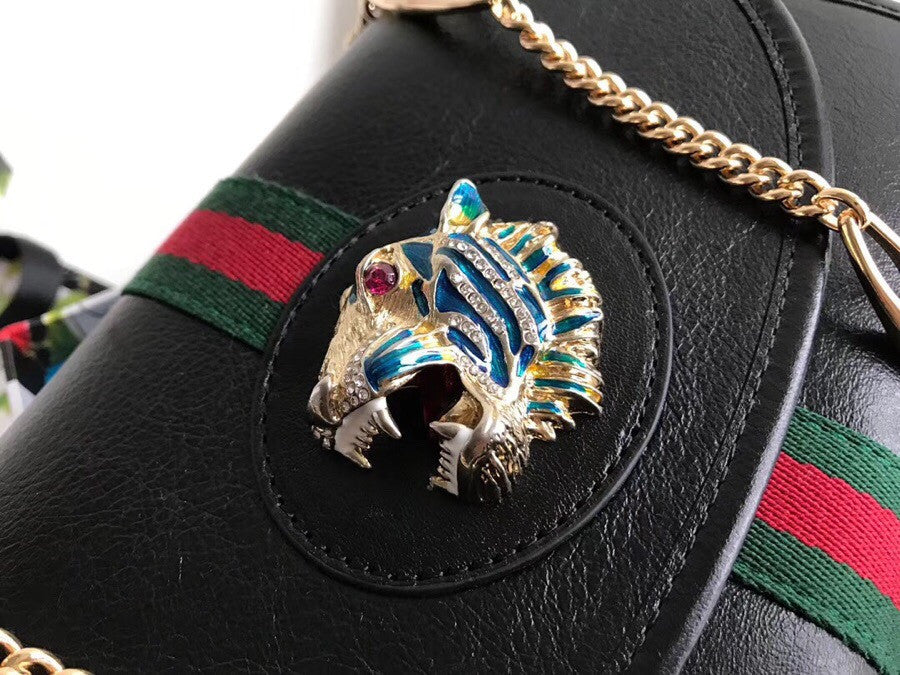 Gucci Rajah medium shoulder bag  Black