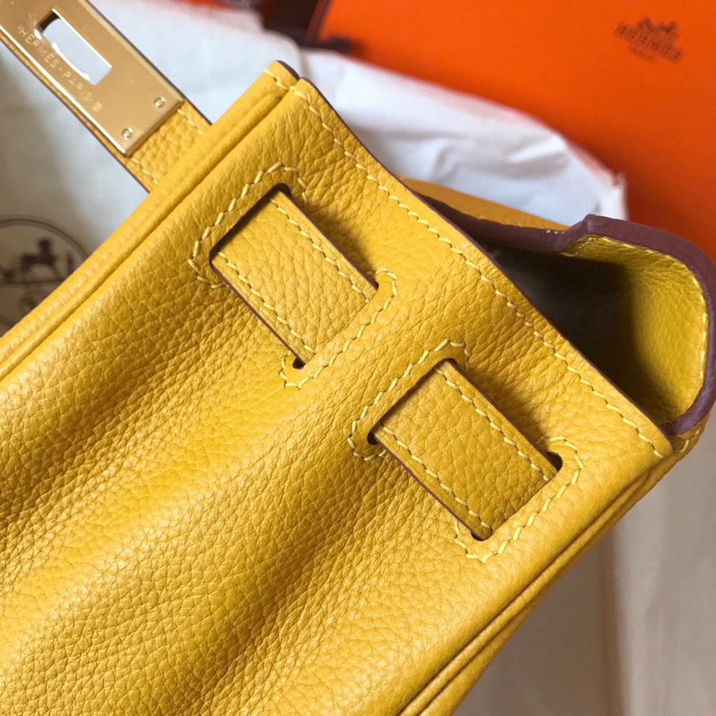 Hermes  JAUME AMBRE  Kelly 28 cm Gold Hardware