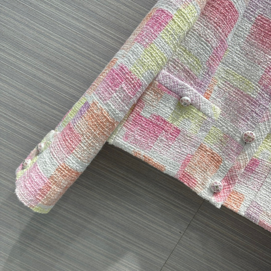 Chanel Painted Cotton Tweed Jacket 2023