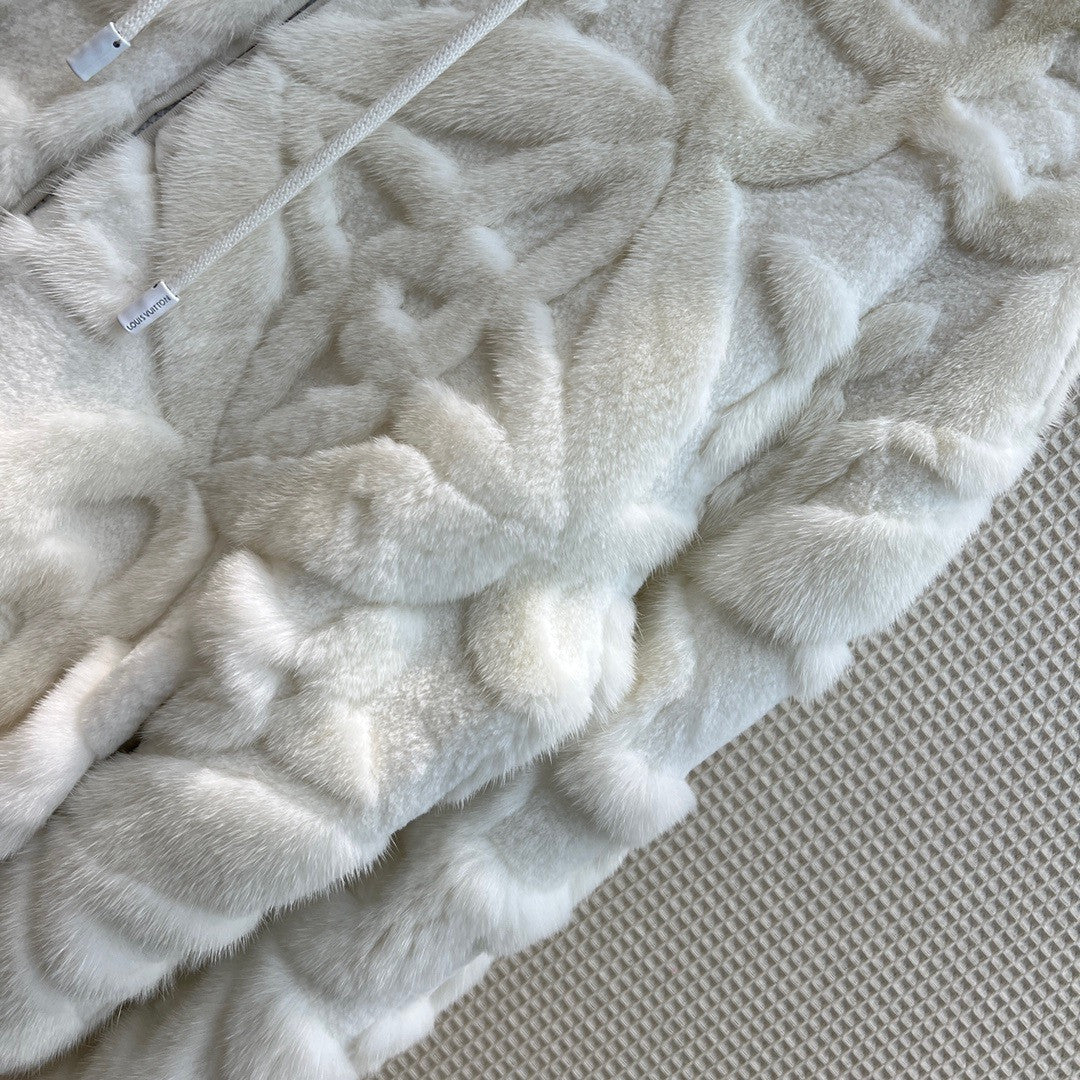 Louis Vuitton Limited Edition 1AAI0L MINK HOODY (18 only worldwide)