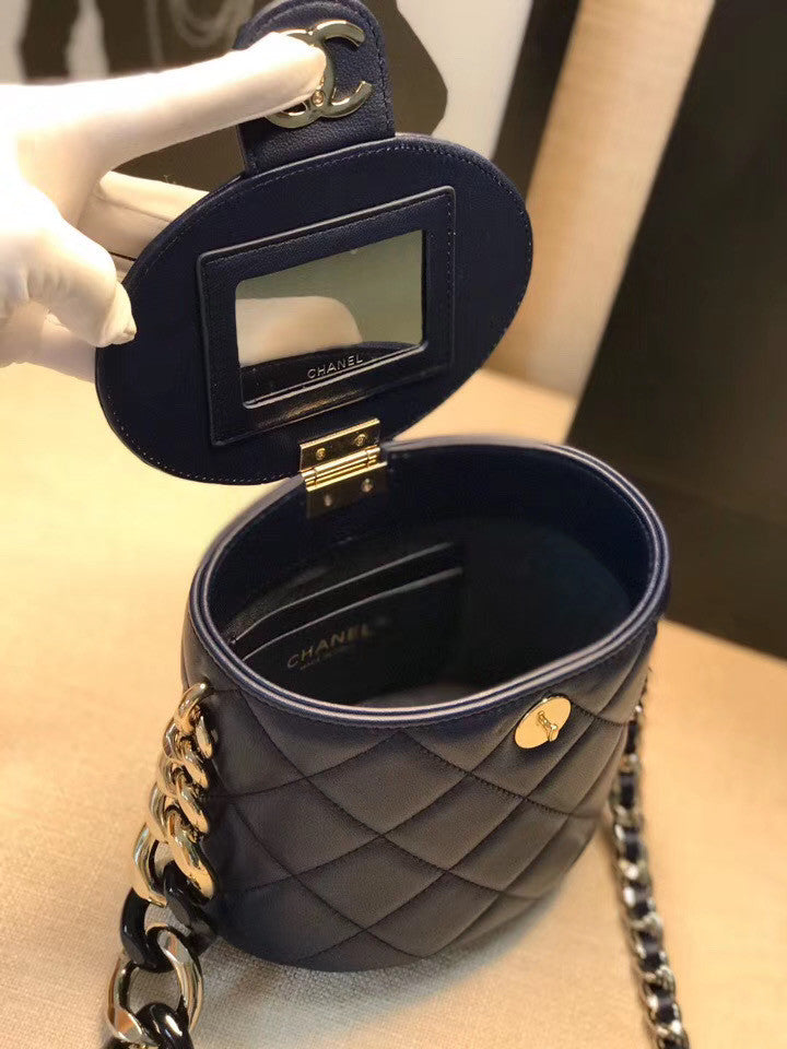 Chanel Vanity Case AS1355 Navy
