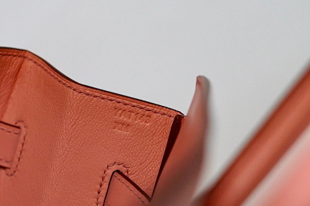 Hermes Shadow Birkin 35 Sakura Pink Swift Palladium Hardware