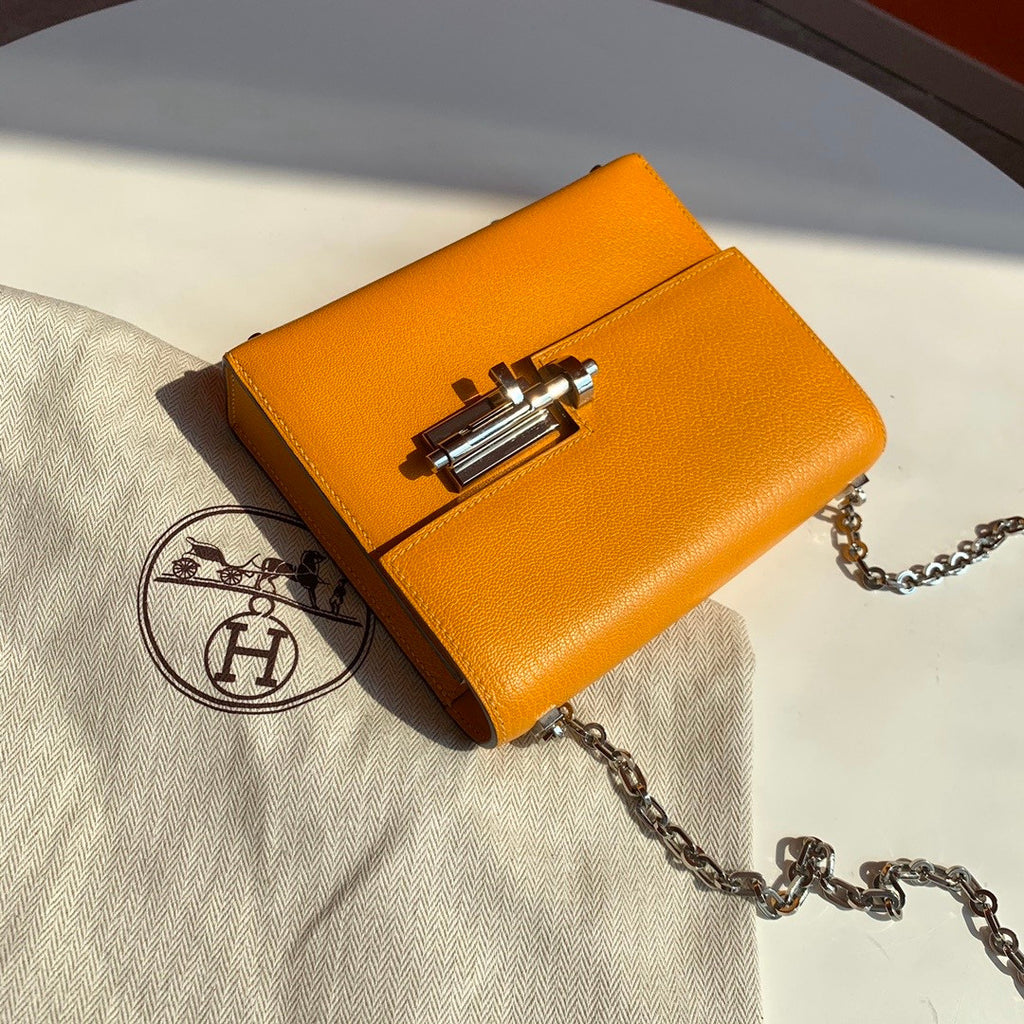 Hermès 9D Amber Verrou 21 Bag