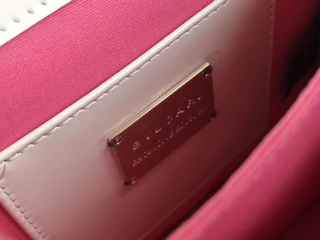 BVLGARI Limited Edition Serpenti Forever leather shoulder bag Pink