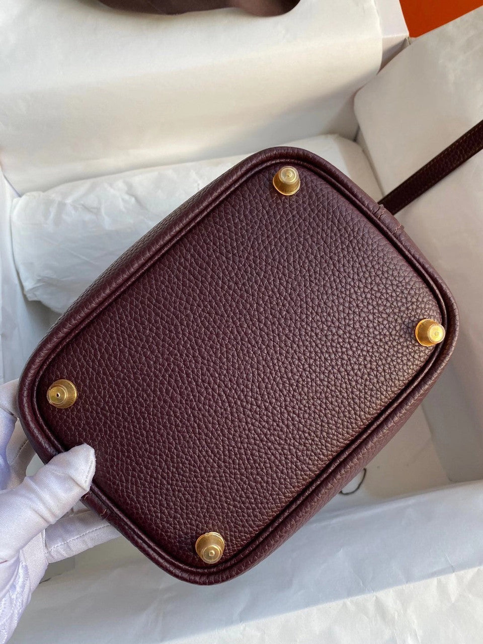 Hermes Rouge Sellier Picotin Lock 18 Togo Leather Bag