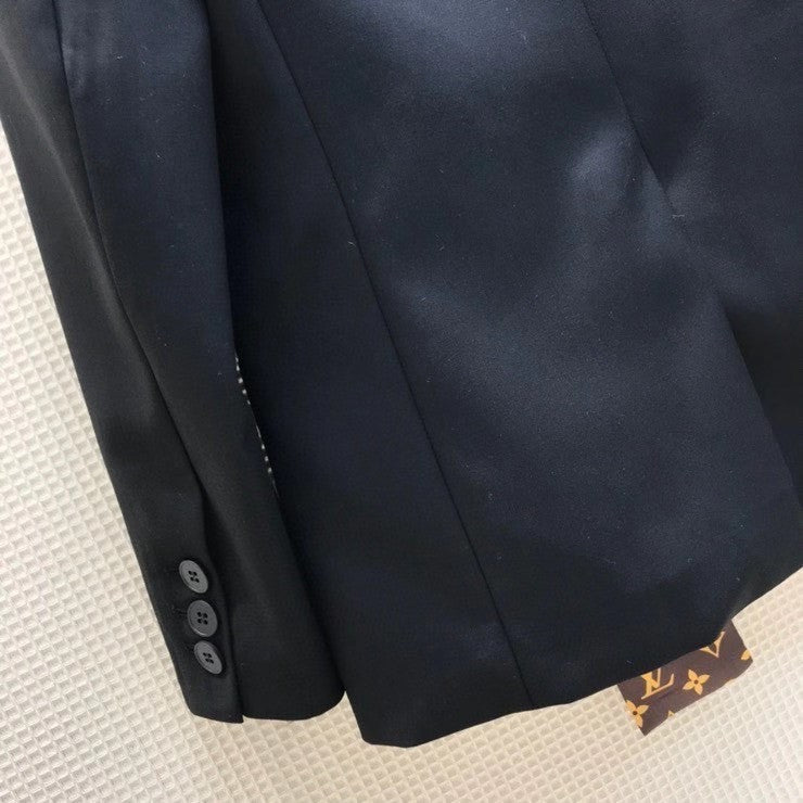 Louis Vuitton WOOL AND MOHAIR BACHETTE BLAZER WITH EMBROIDERED SCARF