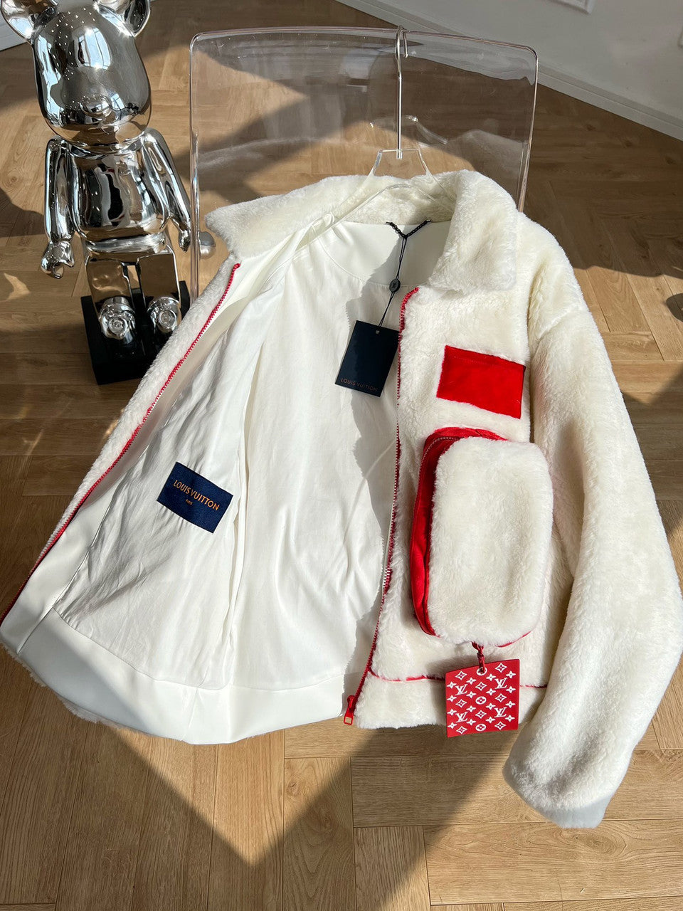 Louis Vuitton 1AAV2E MULTIPOCKET SHEARLING JACKET