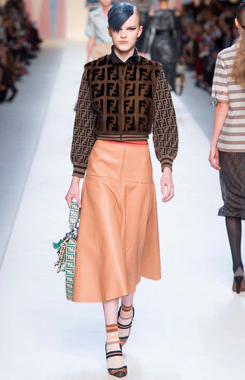 Fendi Bomber jacket Brown mink bomber