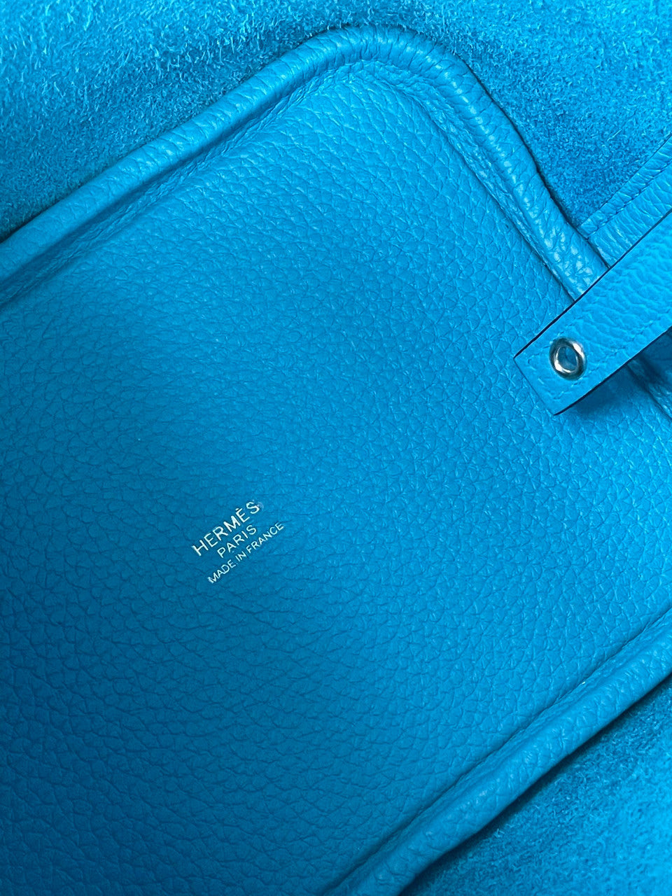 Hermes Blue Frida Picotin Lock 18 Togo Leather Bag