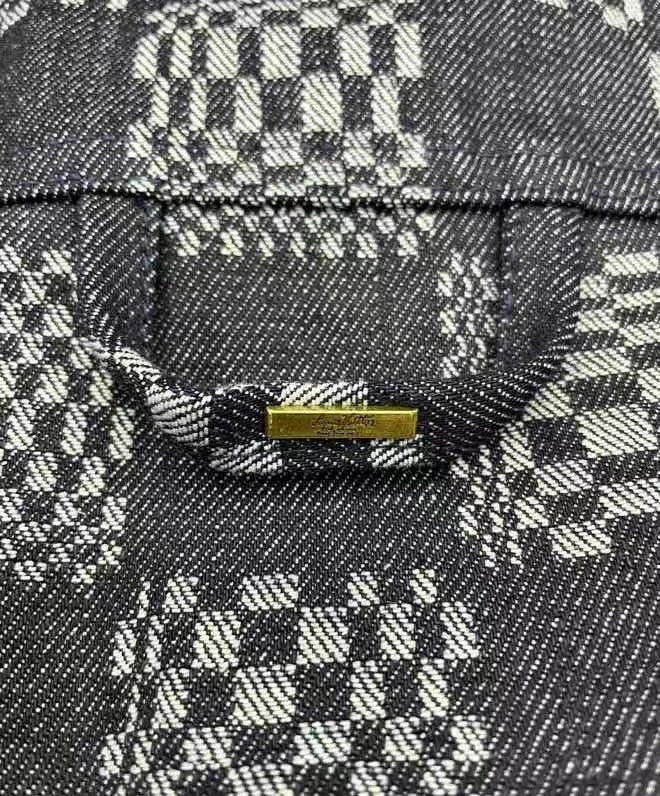 Louis Vuitton 1A8WBK  DISTORTED DAMIER DENIM JACKET