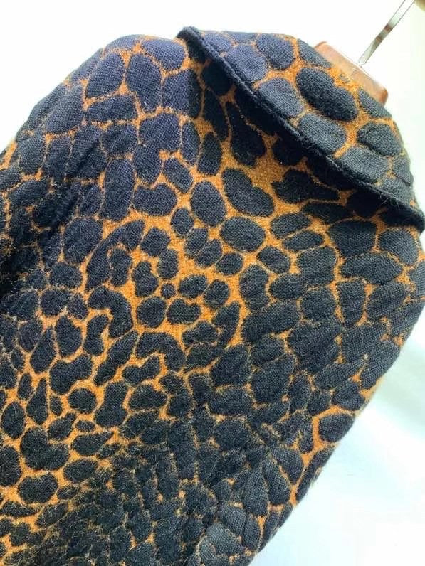 Saint Laurent TAILORED COAT IN LEOPARD-PRINT WOOL AND MOHAIR JACQUARD