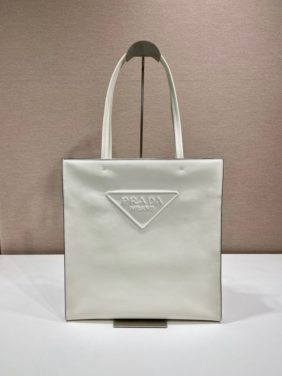 Prada Leather tote White