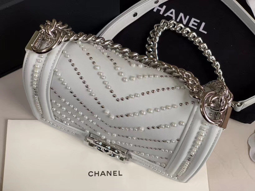Chanel Small Pearl BOY CHANEL Handbag