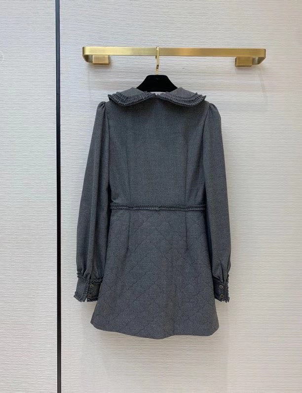 Fendi DRESS Gray flannel dress