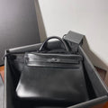 Hermès SO Black Box Retourne Kelly 32cm Black Hardware